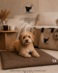 Kunstleder-Hundedecke „Oscar“ - Anthratzit