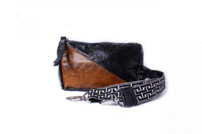 Lachsleder Damenhandtasche "Brown"