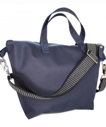 Nylon Henkeltasche "Darkblue"
