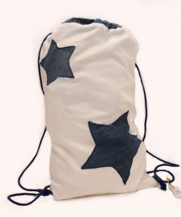Turnbeutel weiß Jeans Star