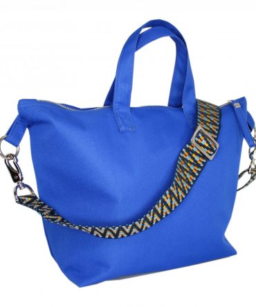 Nylon Henkeltasche "Lightblue"