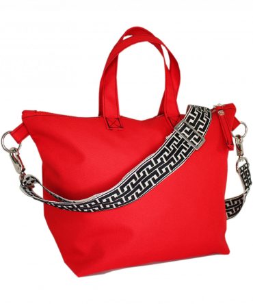 Nylon Henkeltasche "Red"