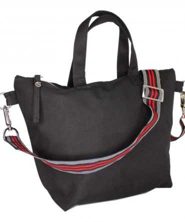 Nylon Henkeltasche "Black"