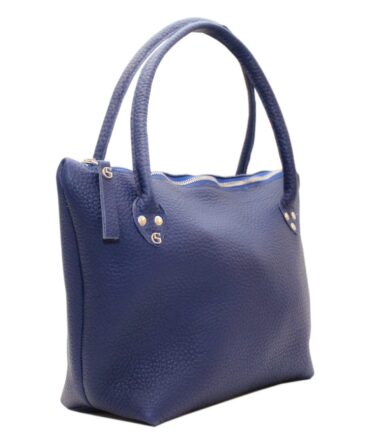 Leder Henkeltasche "Royalblue"